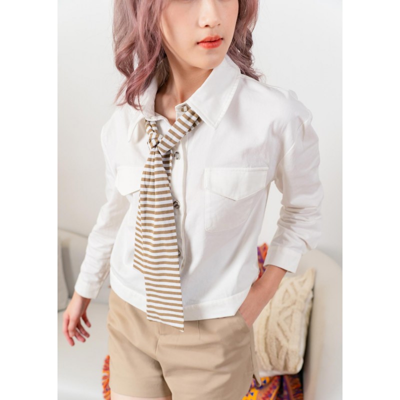 Jacket with white hot sale stripes on sleeves